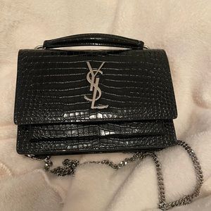Yves Saint Laurent Sunset crocodile crossbody
